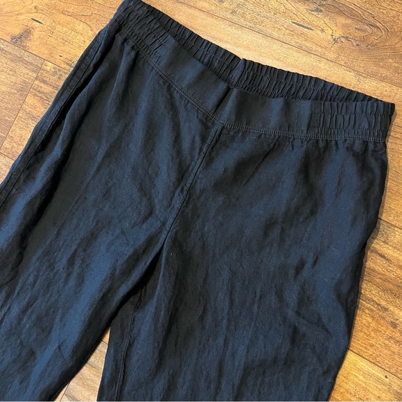 LILLY PULITZER Deri Black Linen Palazzo Pants L XL NWT - Picture 2 of 9